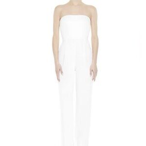 Forever 21 White Strapless Jumpsuit